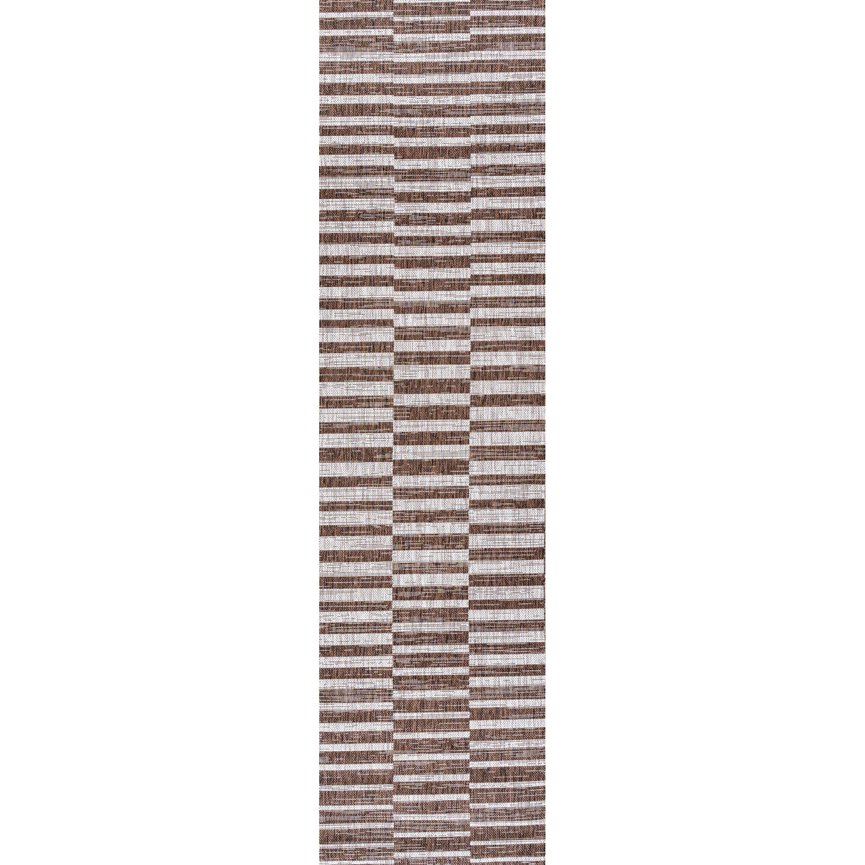 Sukie Modern Offset Stripe Indoor/Outdoor Runner Rug