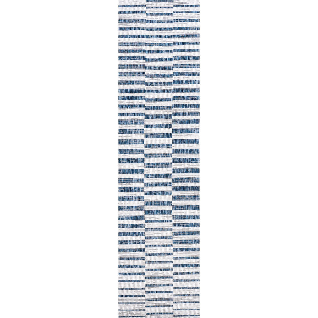 Sukie Modern Offset Stripe Indoor/Outdoor Runner Rug