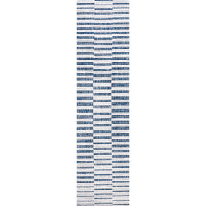 Sukie Modern Offset Stripe Indoor/Outdoor Runner Rug