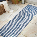 Sukie Modern Offset Stripe Indoor/Outdoor Runner Rug