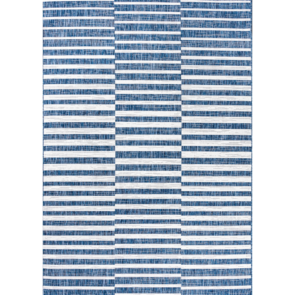 Sukie Modern Offset Bold Stripe Indoor/Outdoor Area Rug