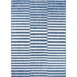 Sukie Modern Offset Bold Stripe Indoor/Outdoor Area Rug