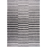 Sukie Modern Offset Bold Stripe Indoor/Outdoor Area Rug