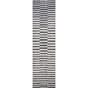 Sukie Modern Offset Stripe Indoor/Outdoor Runner Rug
