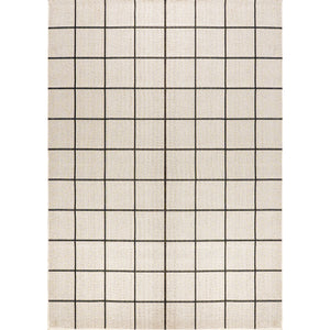 Grid Modern Squares Indoor/Outdoor Square Area Rug