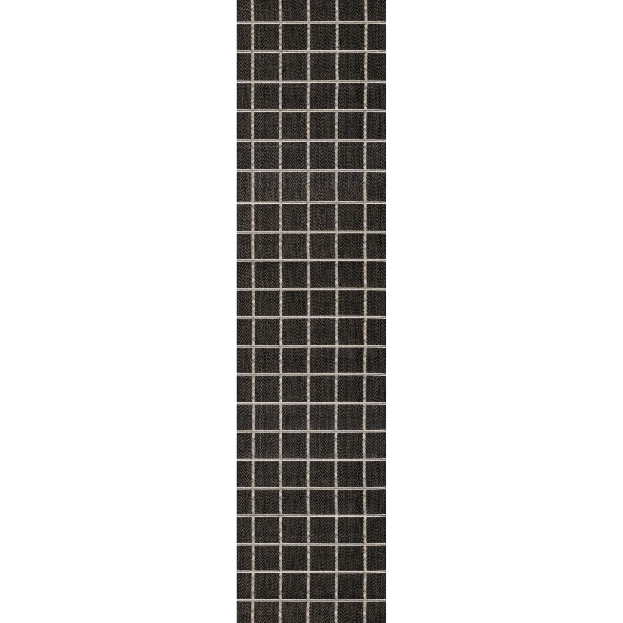 Grid Modern Squares Indoor/Outdoor Runner Rug