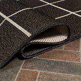 Grid Modern Squares Indoor/Outdoor Square Area Rug