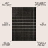 Grid Modern Squares Indoor/Outdoor Square Area Rug