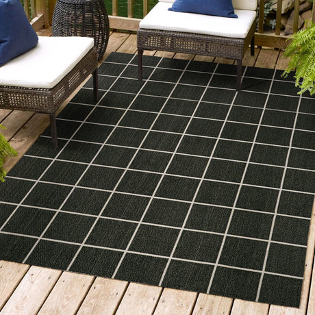Grid-Modern-Squares-Indoor/Outdoor-Square-Area-Rug-Area-Rugs