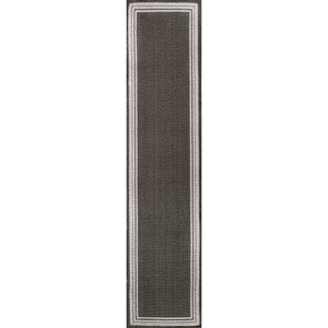 James Modern Border Stripe Indoor/Outdoor Runner Rug