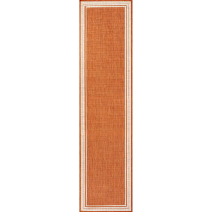 James Modern Border Stripe Indoor/Outdoor Runner Rug