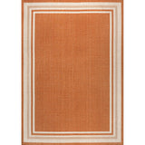 James Modern Border Stripe Indoor/Outdoor Area Rug