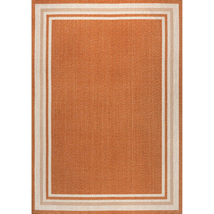 James Modern Border Stripe Indoor/Outdoor Area Rug