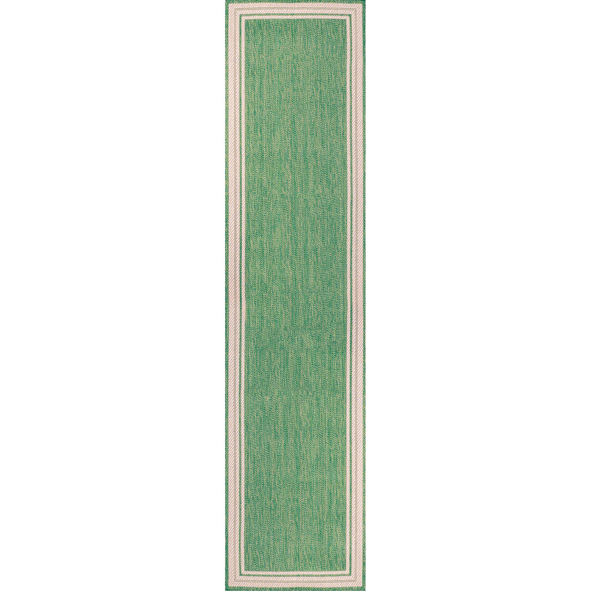 James Modern Border Stripe Indoor/Outdoor Runner Rug
