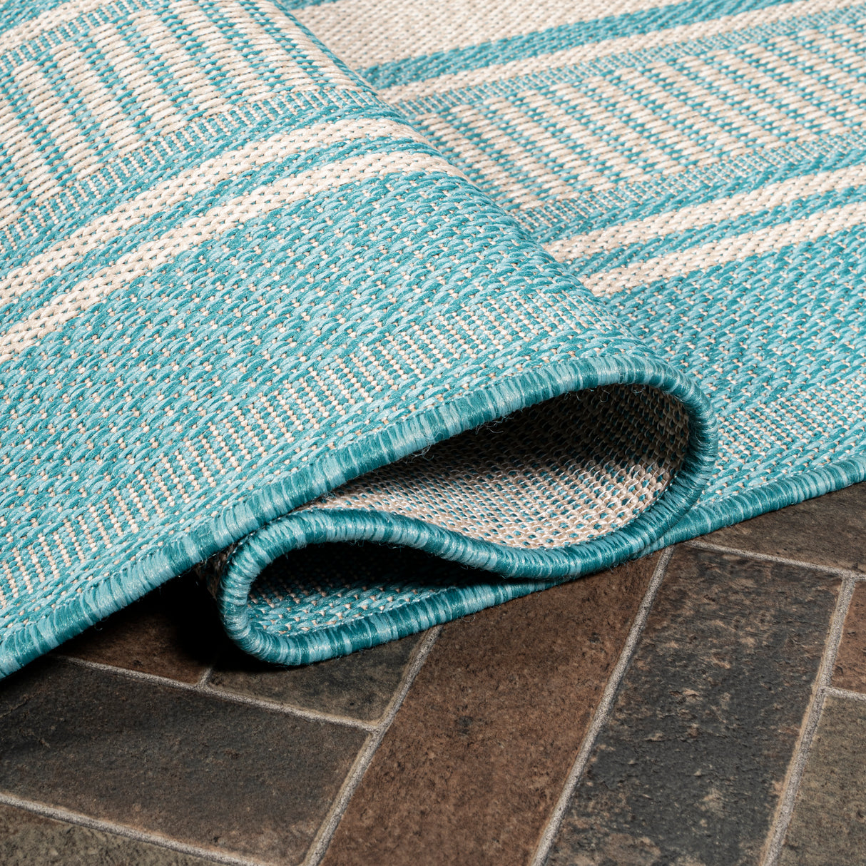Haynes Modern Double Stripe Indoor/Outdoor Runner Rug