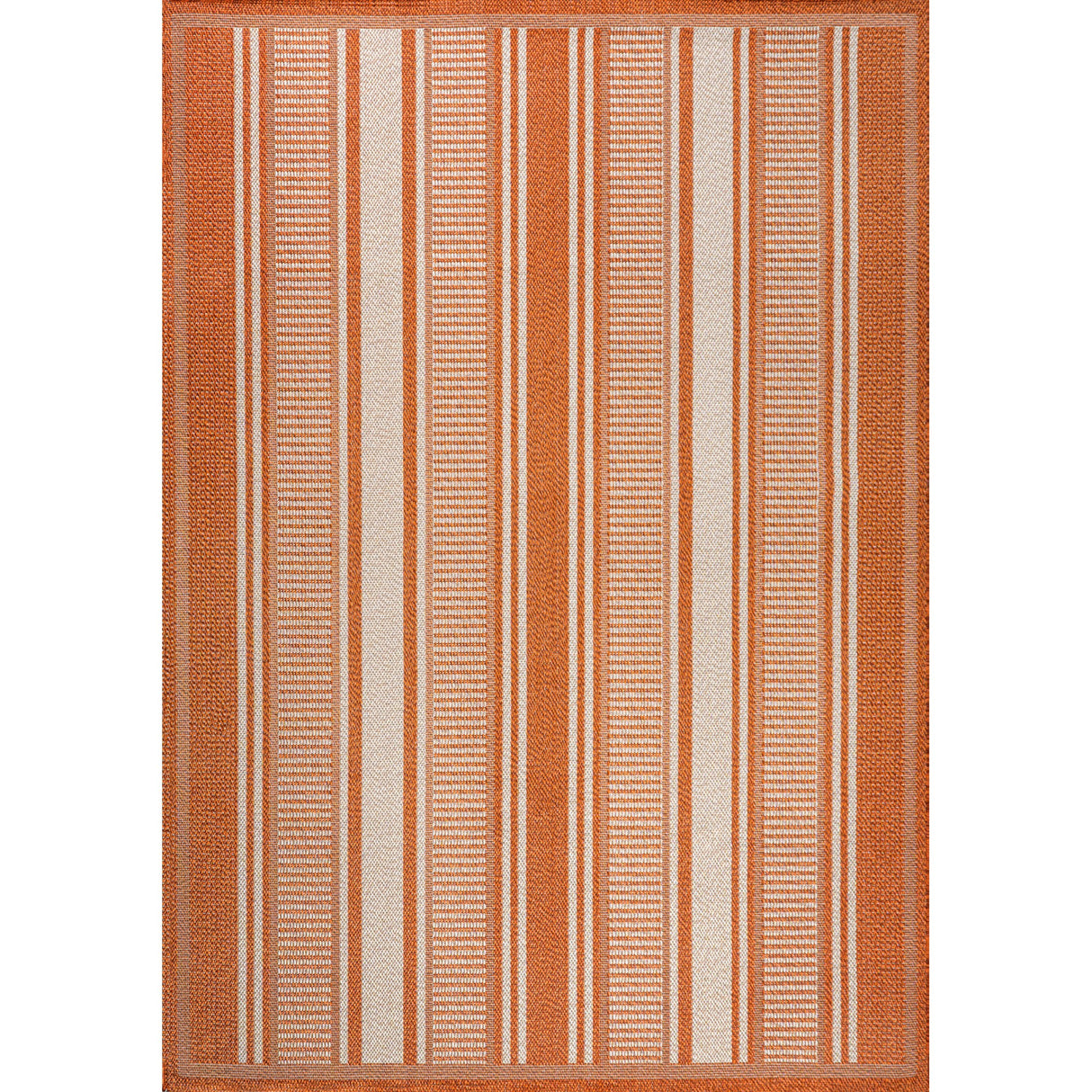 Haynes Simple Modern Double Stripe Indoor/Outdoor Area Rug