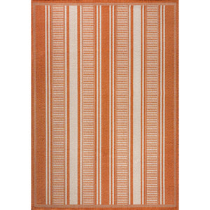 Haynes Simple Modern Double Stripe Indoor/Outdoor Area Rug