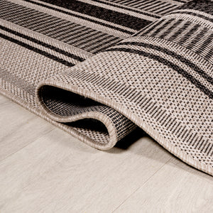 Haynes Modern Double Stripe Indoor/Outdoor Runner Rug