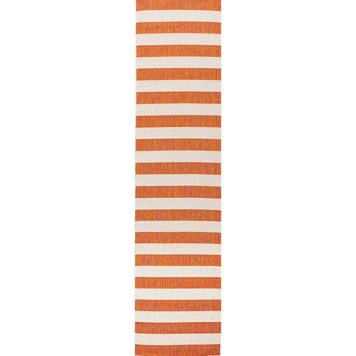 Negril Two-Tone Wide Stripe Indoor/Outdoor Runner Rug
