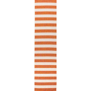 Negril Two-Tone Wide Stripe Indoor/Outdoor Runner Rug