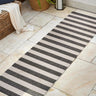 Negril Two-Tone Wide Stripe Indoor/Outdoor Runner Rug