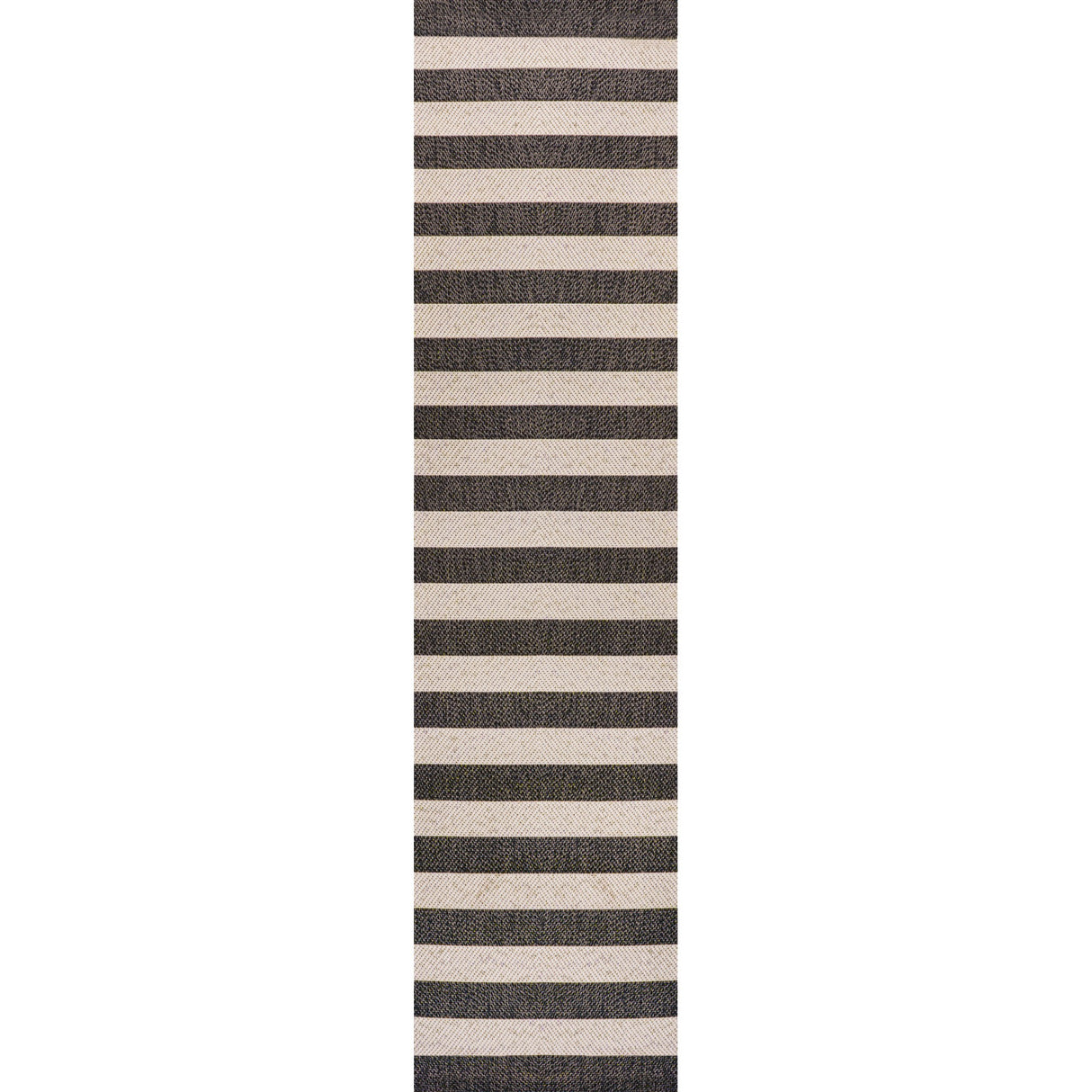 Negril Two-Tone Wide Stripe Indoor/Outdoor Runner Rug