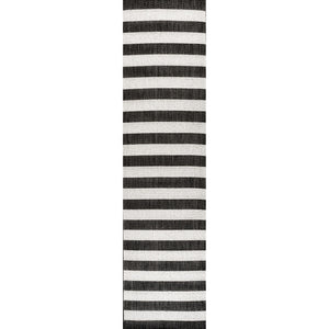 Negril Two-Tone Wide Stripe Indoor/Outdoor Runner Rug