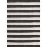 Negril Simple Two-Tone Wide Stripe Indoor/Outdoor Area Rug