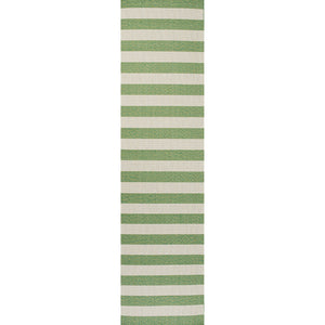 Negril Two-Tone Wide Stripe Indoor/Outdoor Runner Rug
