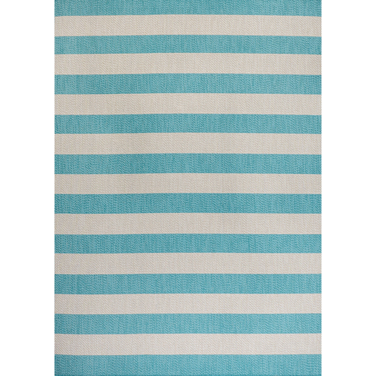 Negril Two-Tone Wide Stripe Indoor/Outdoor Area Rug