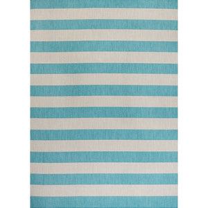 Negril Two-Tone Wide Stripe Indoor/Outdoor Area Rug