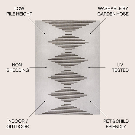 Vinales Diamond Stripe Indoor/Outdoor Area Rug