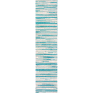 Castara Wavy Stripe Modern Indoor/Outdoor Runner Rug