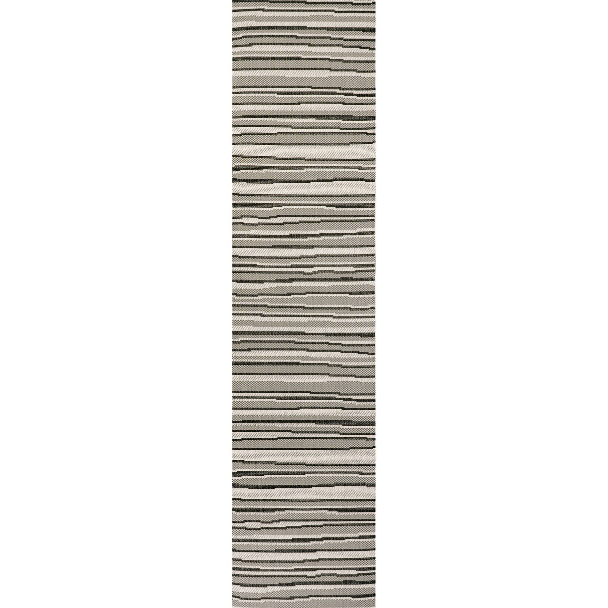 Castara Wavy Stripe Modern Indoor/Outdoor Runner Rug