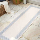 Lucia Classic Diamond Border Indoor/Outdoor Runner Rug