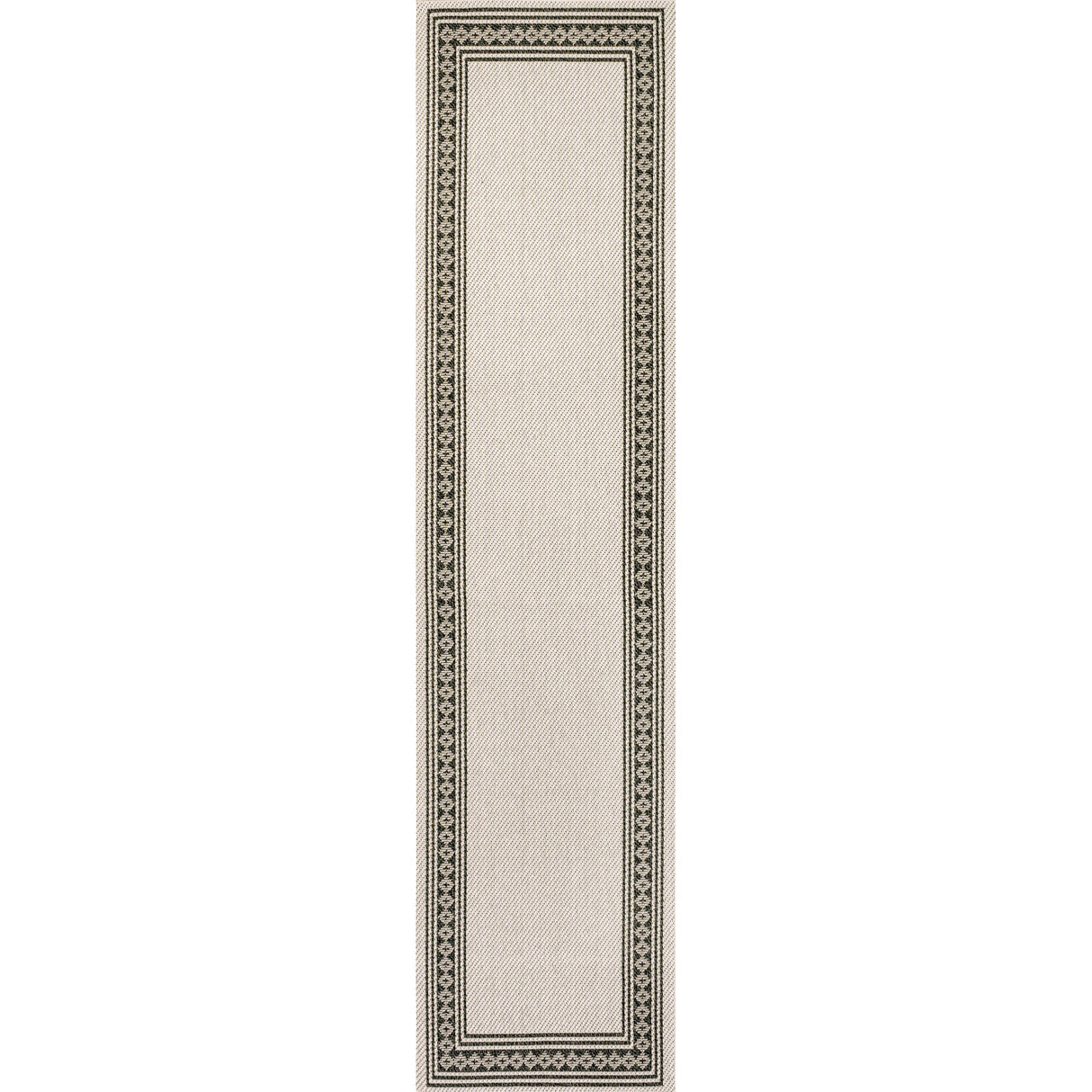 Lucia Classic Diamond Border Indoor/Outdoor Runner Rug