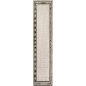 Lucia Classic Diamond Border Indoor/Outdoor Runner Rug