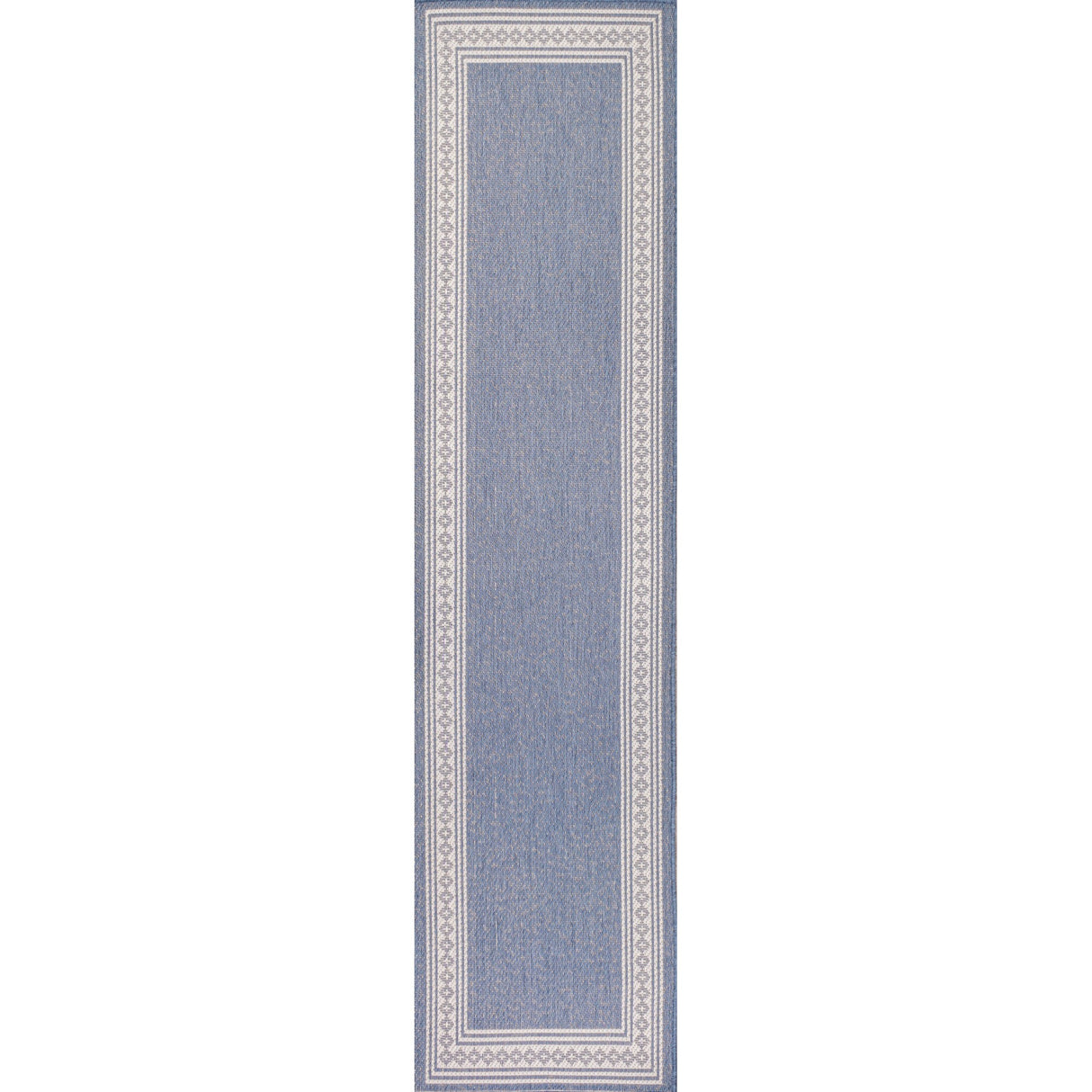 Lucia Classic Diamond Border Indoor/Outdoor Runner Rug