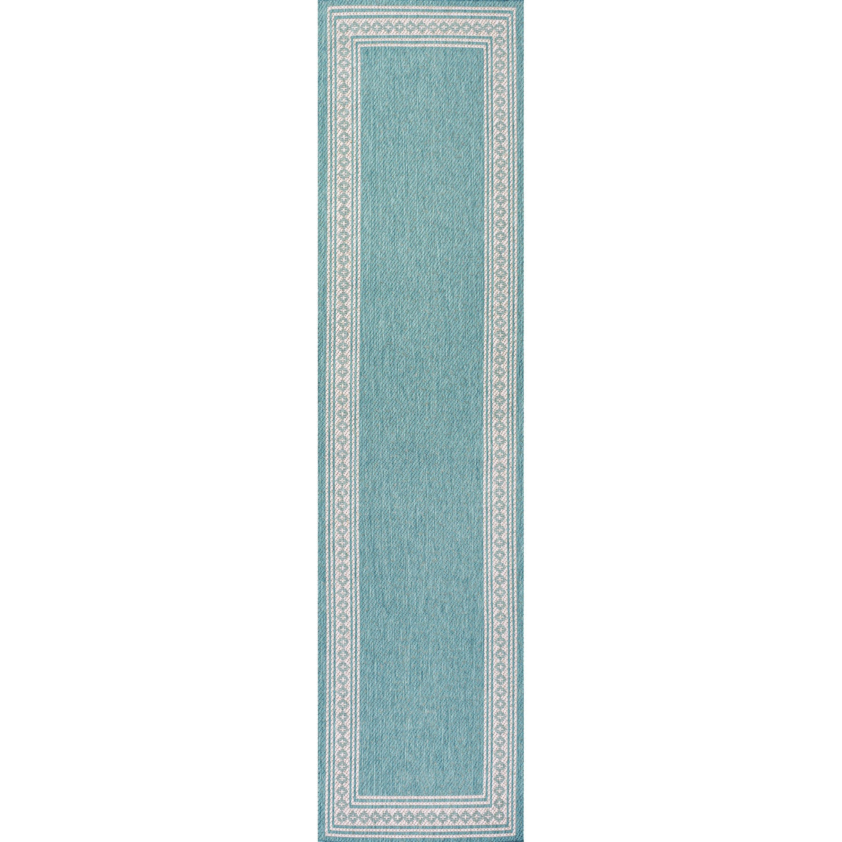 Lucia Classic Diamond Border Indoor/Outdoor Runner Rug