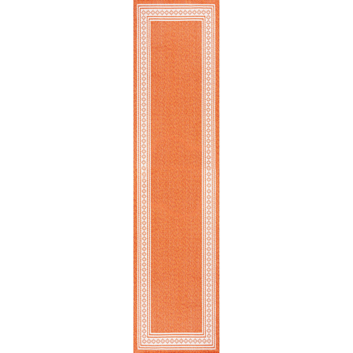 Lucia Classic Diamond Border Indoor/Outdoor Runner Rug