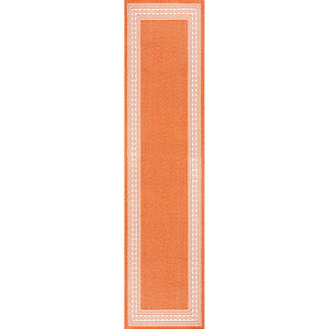 Lucia Classic Diamond Border Indoor/Outdoor Runner Rug