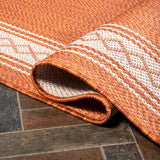Lucia Classic Diamond Border Indoor/Outdoor Runner Rug