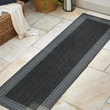 Lucia Classic Diamond Border Indoor/Outdoor Runner Rug