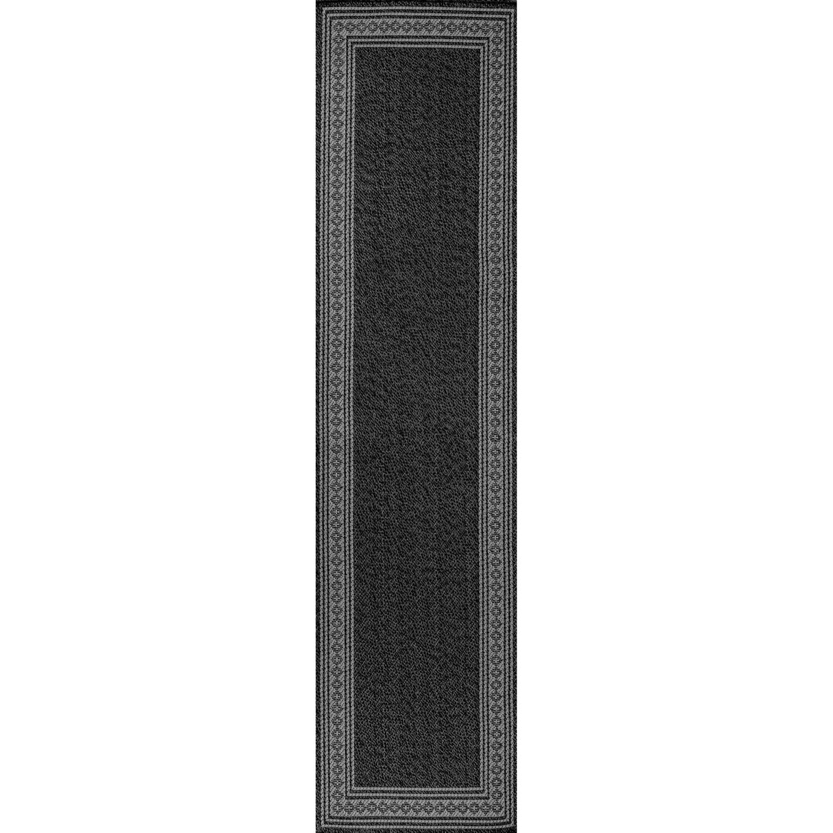 Lucia Classic Diamond Border Indoor/Outdoor Runner Rug