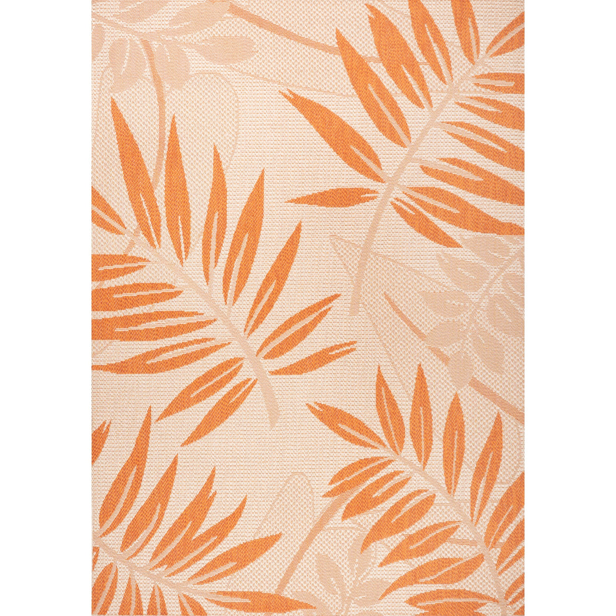 Havana Simple Tropical Palm Leaf Indoor/Outdoor Area Rug