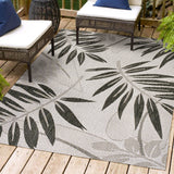 Havana Simple Tropical Palm Leaf Indoor/Outdoor Area Rug