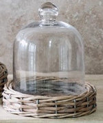 Willow Base Glass Cloche , Size Options