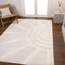 Aelius MidCentury Scandinavian Abstract Sun Two-Tone High-Low Area Rug