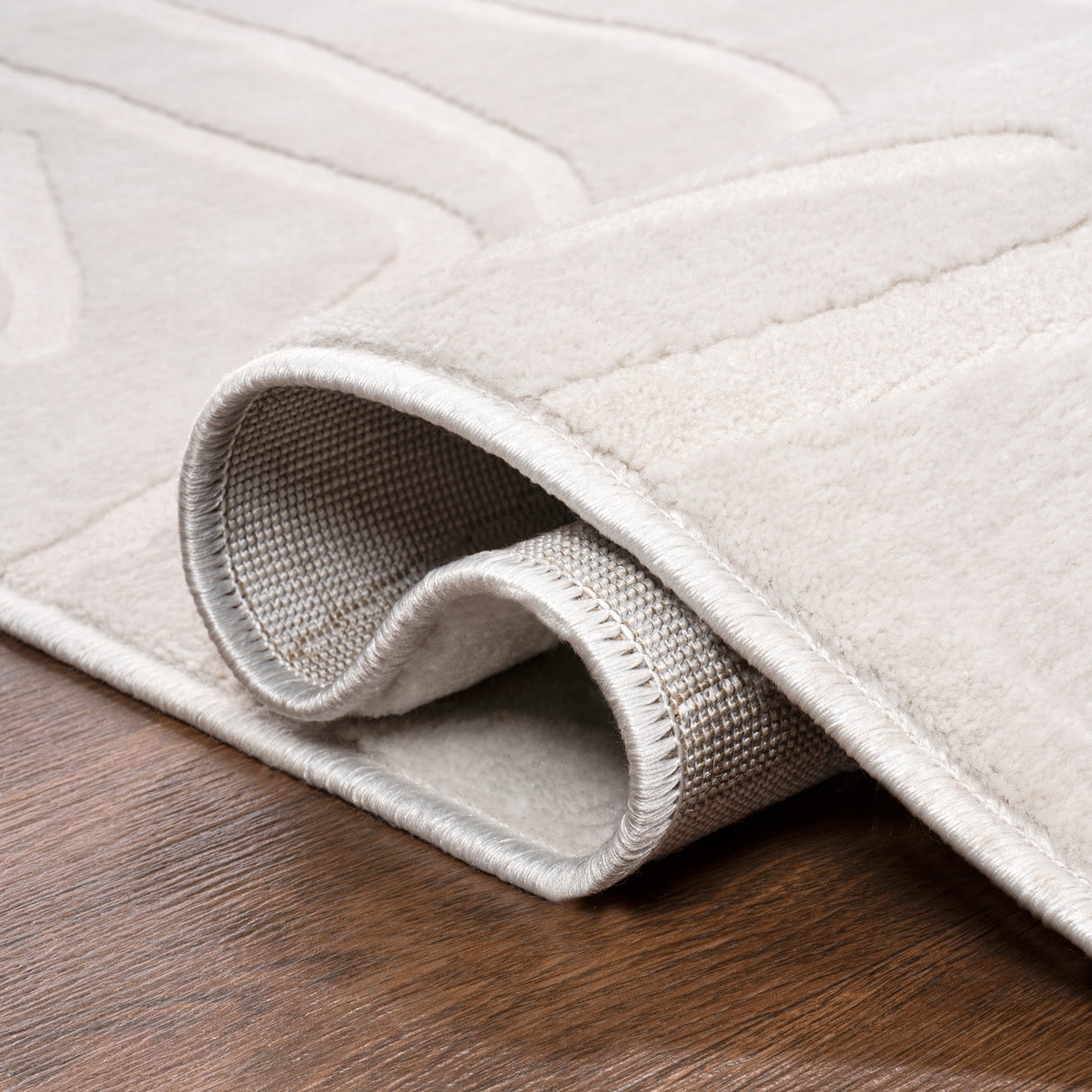 Alcina Modern Scandinavian Graphic Lines High-Low Area Rug