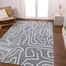 Alcina Modern Scandinavian Graphic Lines High-Low Area Rug